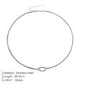 Knotted Snake Chain Necklace – 14K Gold Plated Stainless Steel Women’s Jewelry