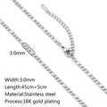 5-Piece Chain Necklace Set – 18K Gold Plated Stainless Steel Layering Necklaces