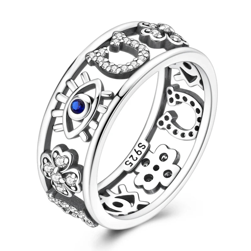 Clover Heart Ring — 925 Sterling Silver