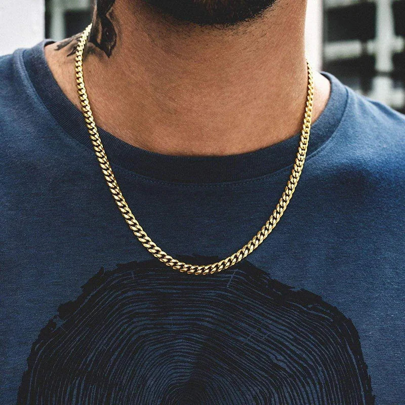 Men's Hip Hop Cuban Link Chain Necklace — 3/5/7/9mm Stainless Steel
