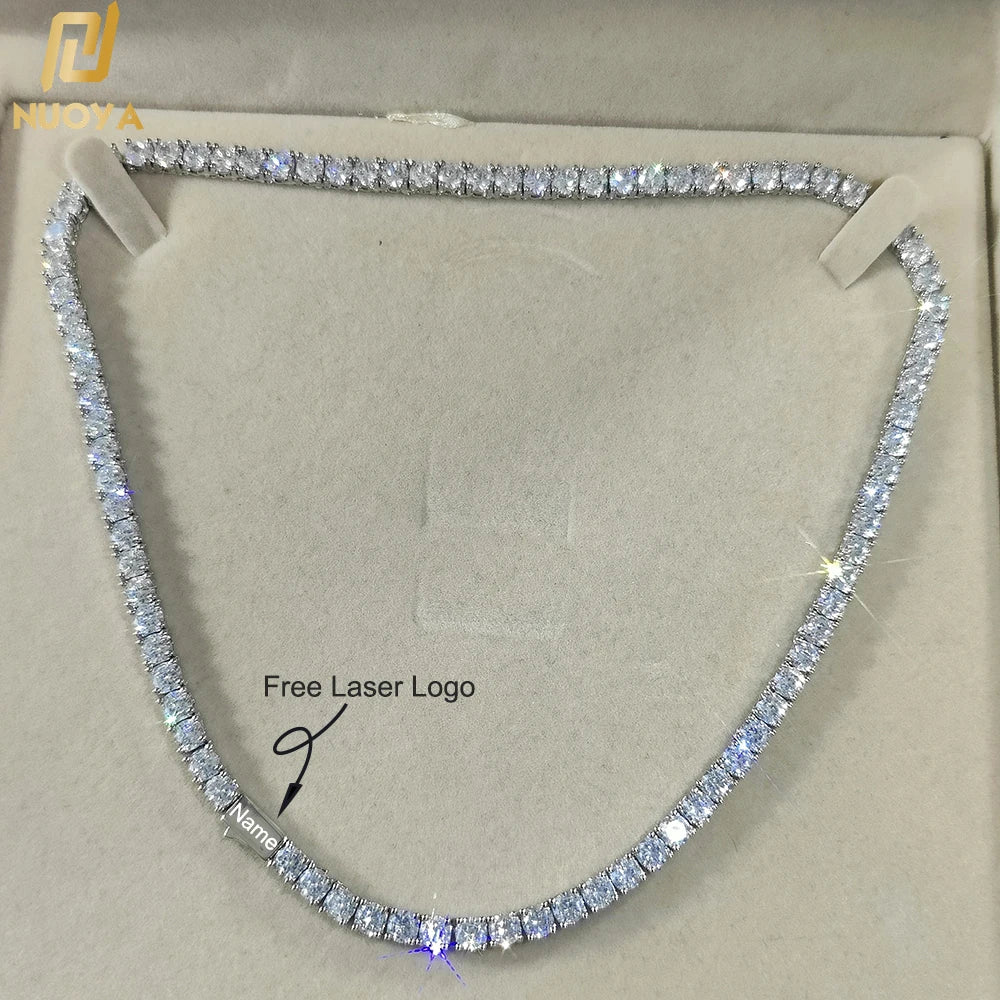 Iced Out Tennis Chain & Bracelet – 18K Gold & Silver Plated CZ Hip Hop Jewelry