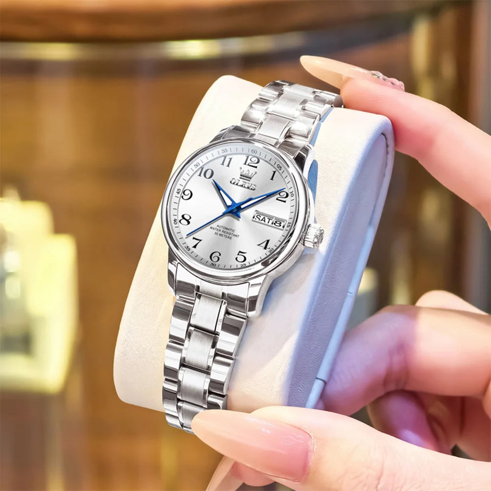 OLEVS Steel Automatic Watch