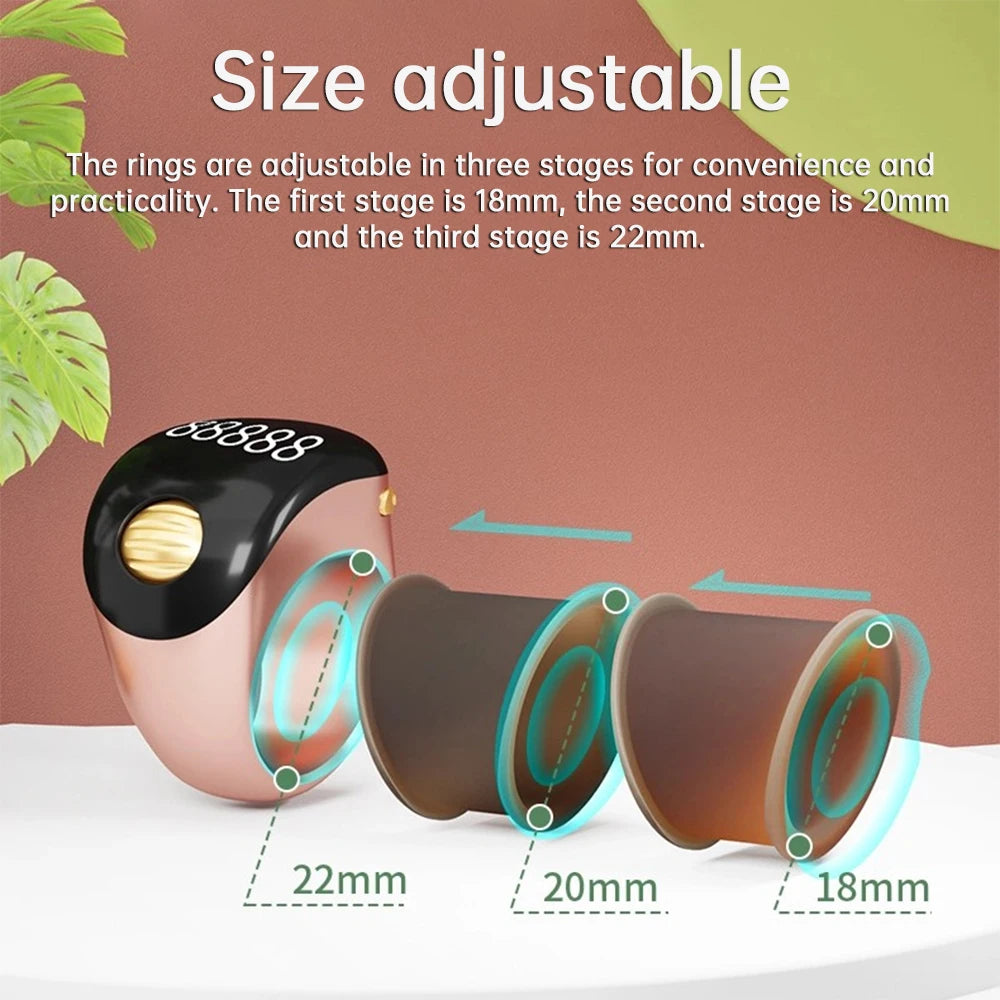 Smart Tally Counter Ring — OLED Display